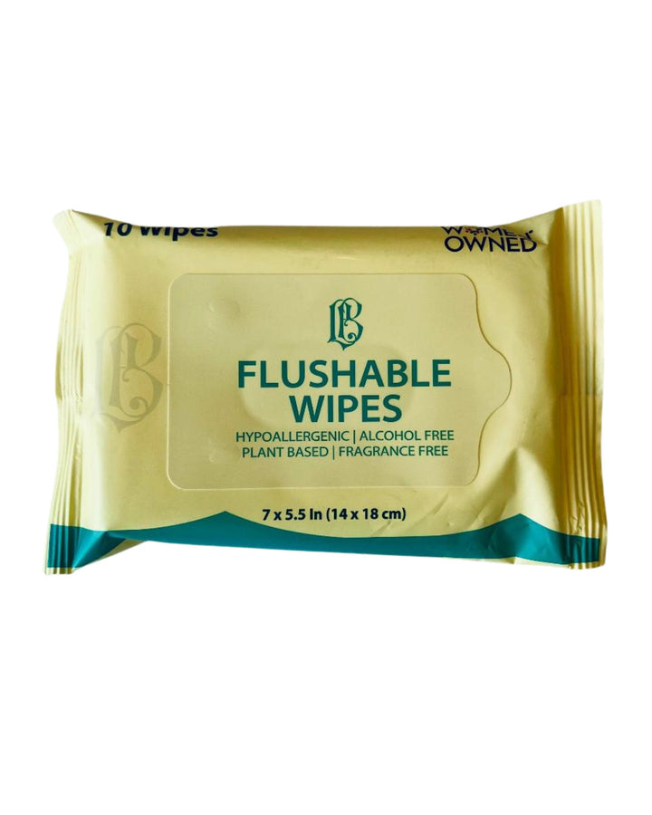 L&B Flushable Wipes - 10 Count Travel Pack