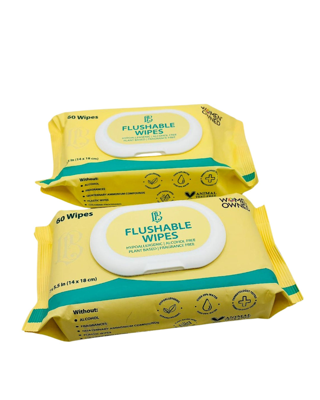 L&B Flushable Wipes - 60 Count Mega Pack
