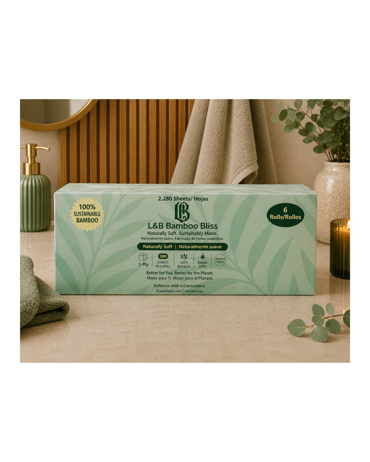 L&B Bamboo Bliss - 6 Mega Rolls