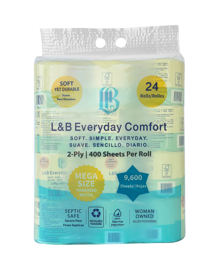 L&B Everyday Comfort - Value Pack (24 Mega Rolls)