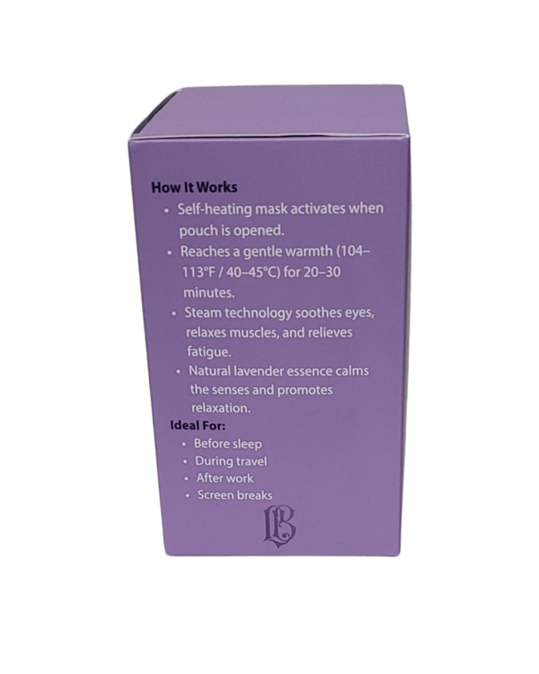 Lavender Steam Eye Mask