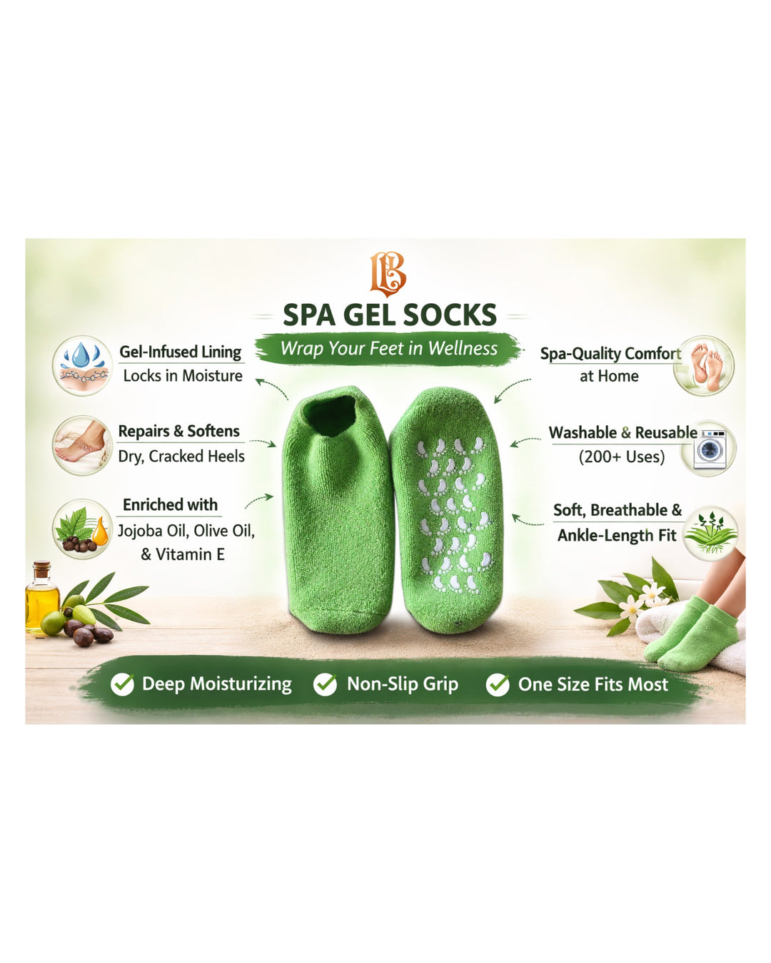 Spa Gel Socks