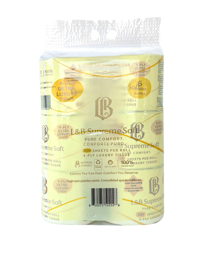 L&B Supreme Soft - 6 Mega Rolls