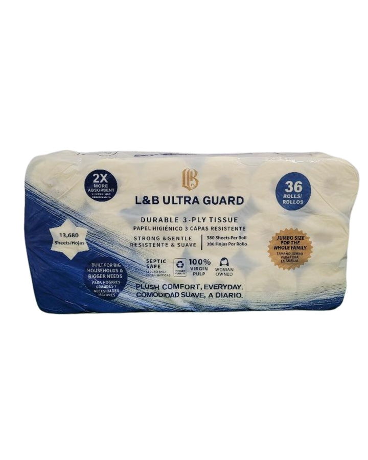 L&B Ultra Guard - Jumbo Pack (36 Mega rolls)